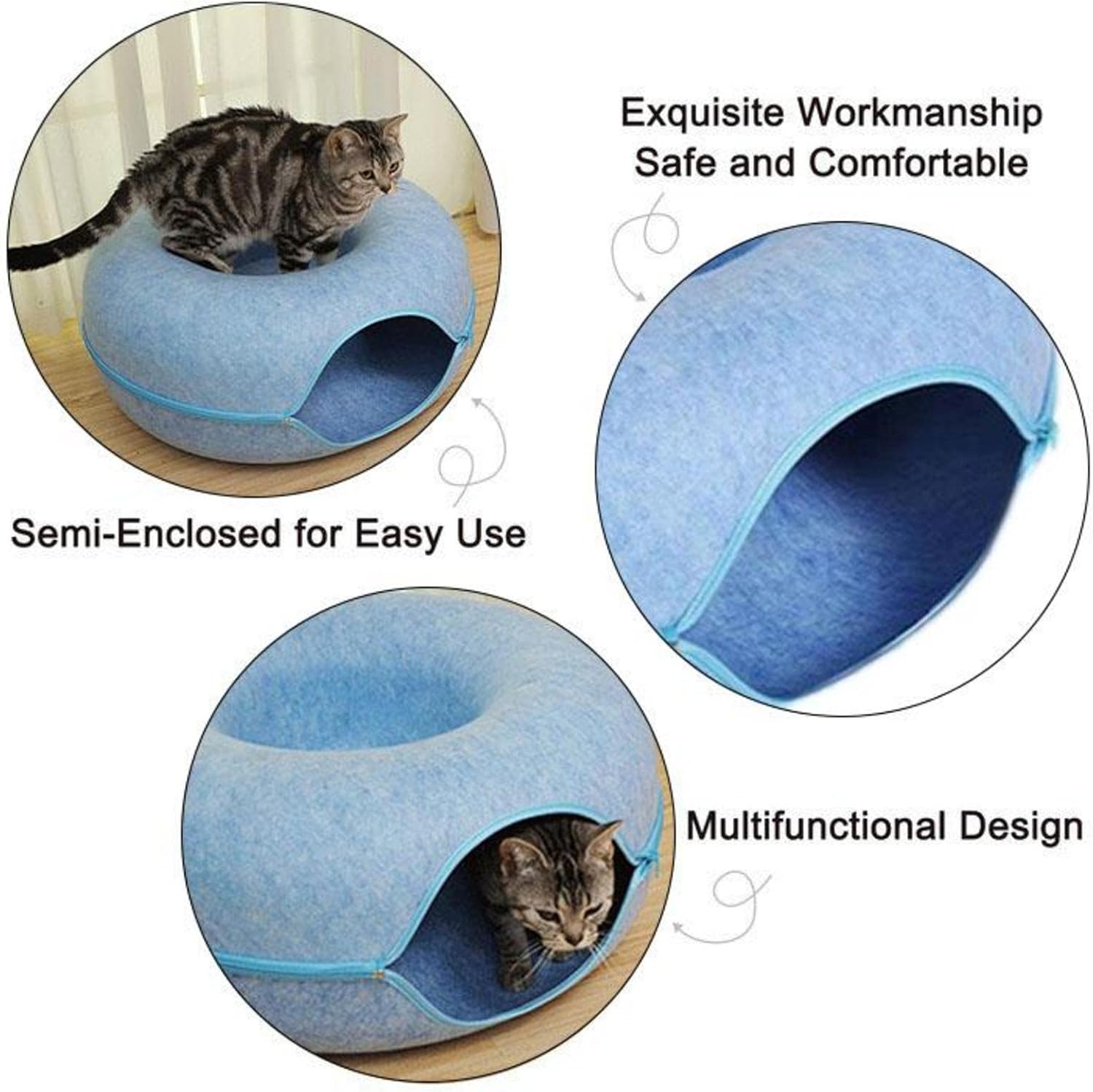 Donut Cat Tunnel Bed