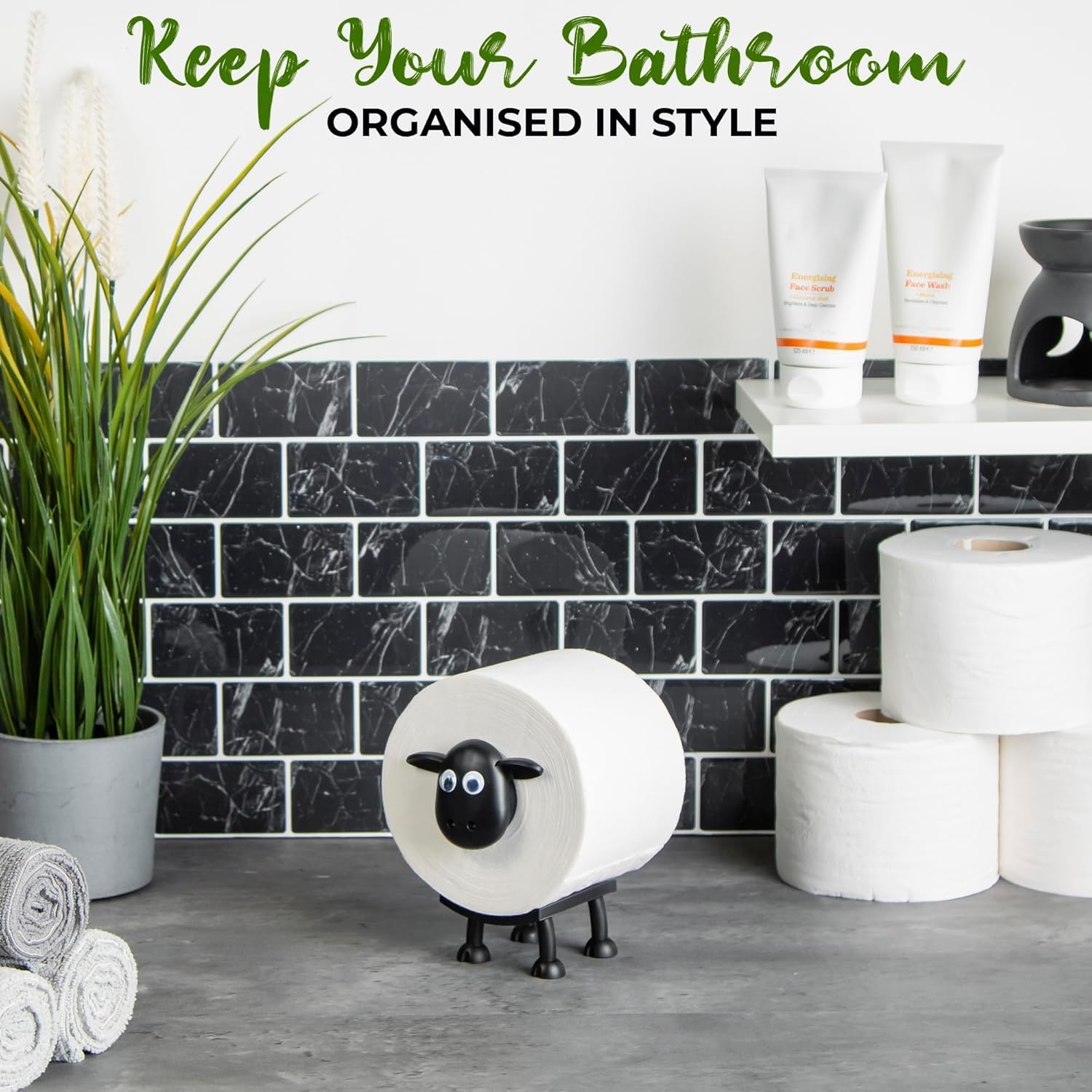 Sheep toilet paper holder