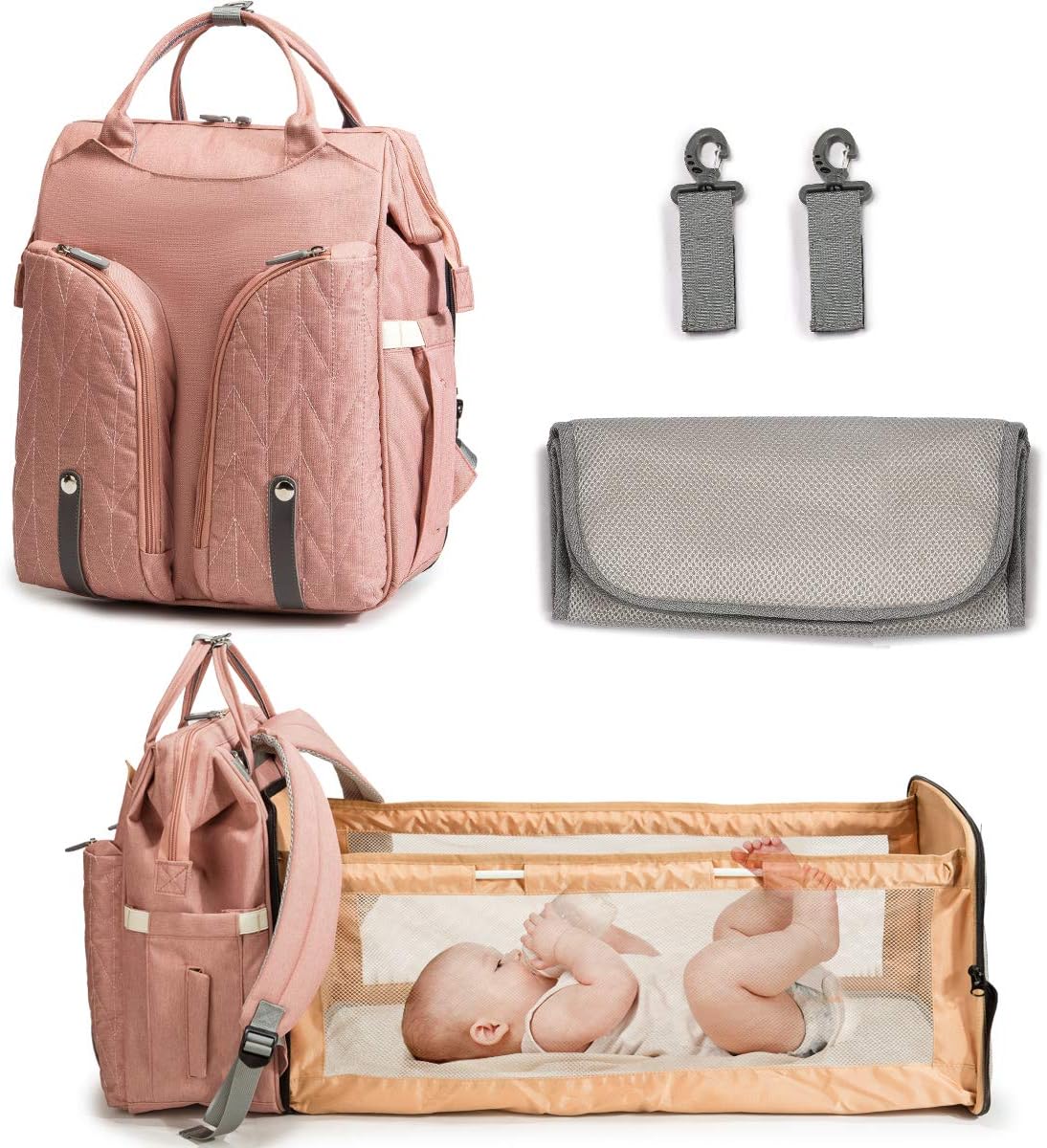 3-in-1 Diaper Bag Backpack