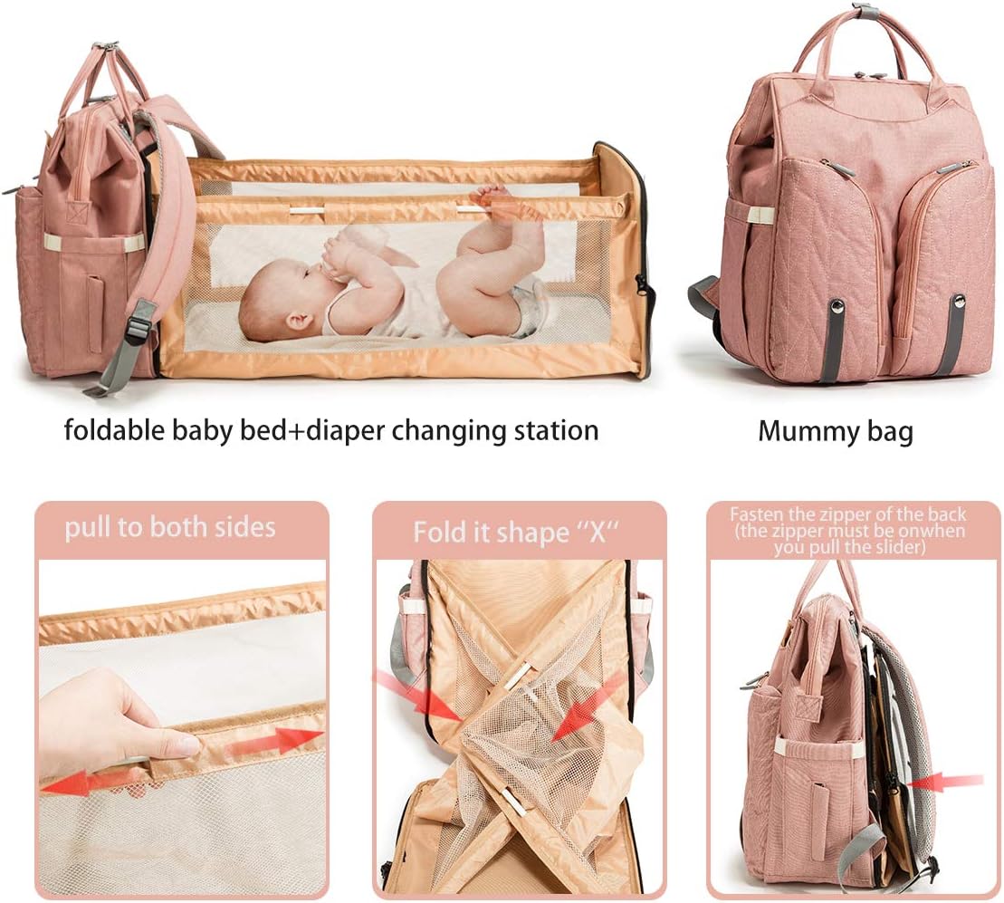 3-in-1 Diaper Bag Backpack