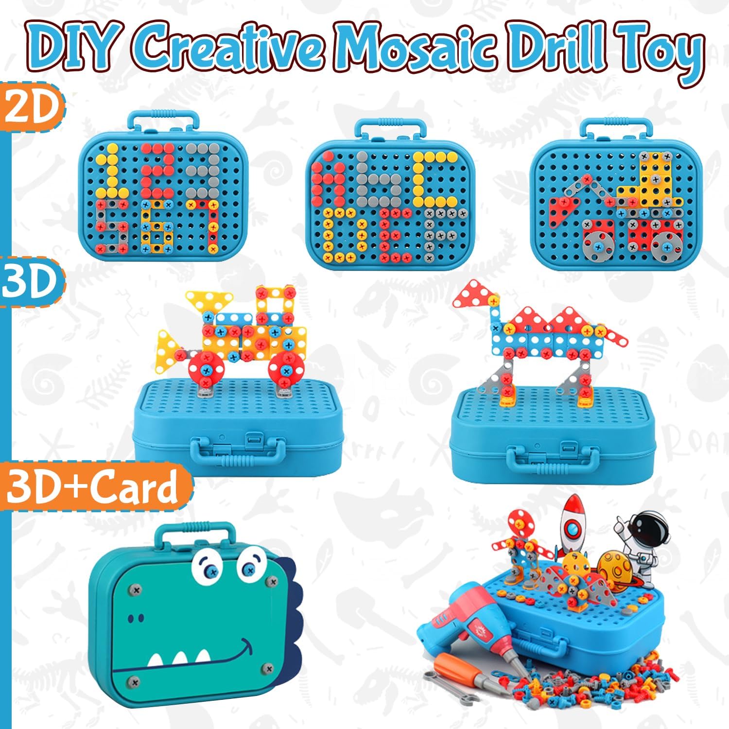 3D Dinosaur Tool set